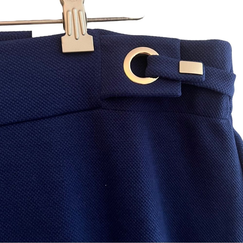 Chico's Blue Trousers Pull-on Textured Waffle sz 16 (3R Chico Sizing) NEW 🏷 - Picture 9 of 13